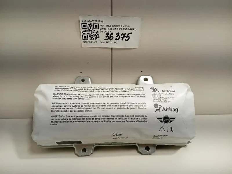 Air-bag Passeggero 925860102 Mini MINI Cooper F55 2018