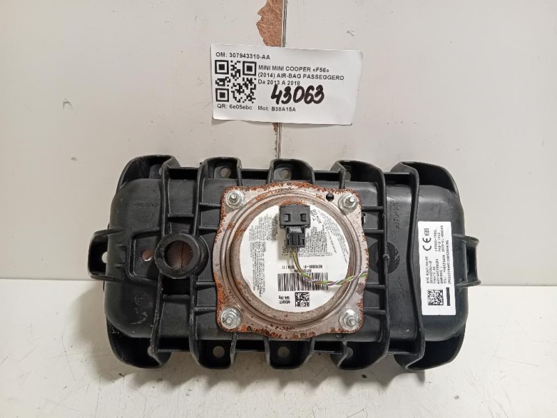 Air-bag Passeggero 307943310-AA Mini MINI Cooper F56 2014