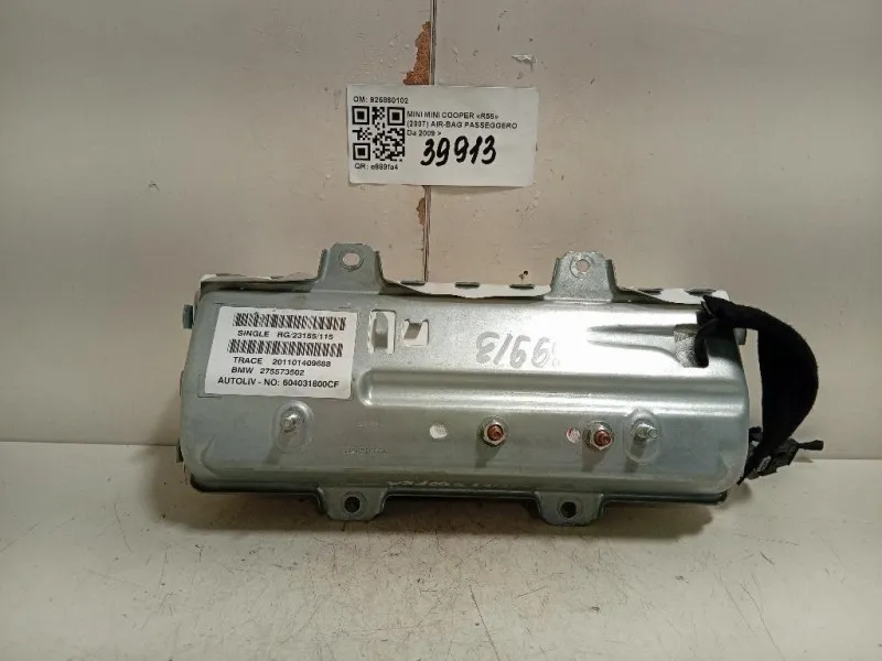 Air-bag Passeggero 925860102 Mini MINI Cooper R56 2007