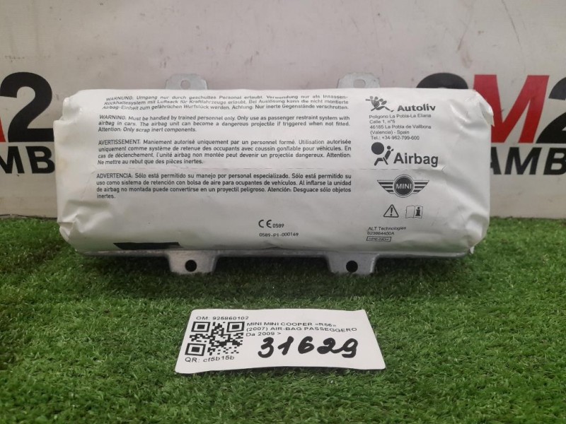 Air-bag Passeggero 925860102 Mini MINI Cooper R56 2007