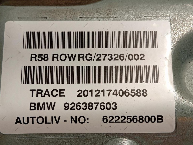 Air-bag Passeggero 926387603 Mini MINI Coupé R58 2012