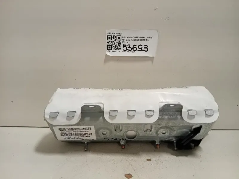 Air-bag Passeggero 926387603 Mini MINI Coupé R58 2012