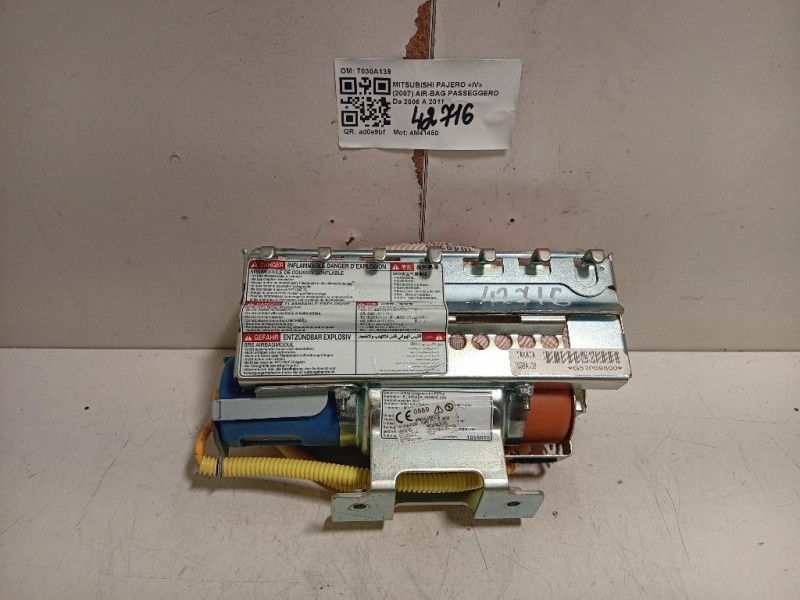 Air-bag Passeggero 7030A139 Mitsubishi Pajero IV 2007