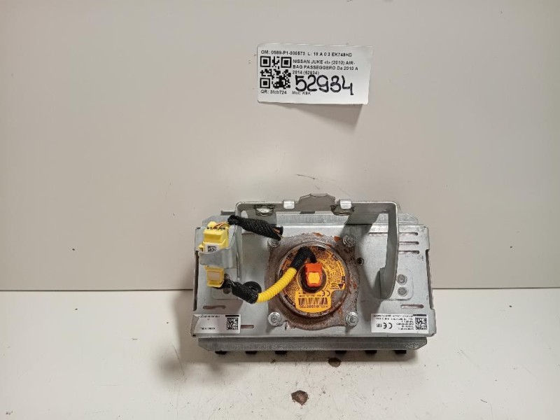 Air-bag Passeggero 0589-P1-000573 Nissan JUKE I 2010