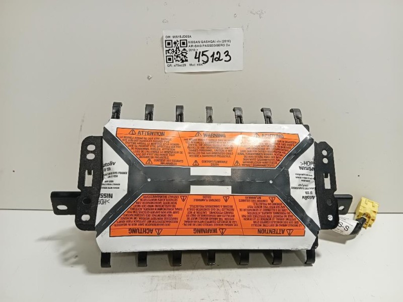 Air-bag Passeggero 98515JD05A Nissan Qashqai I 2010