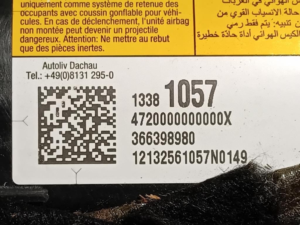 Air-bag Passeggero 13381057 Opel Astra J 2010