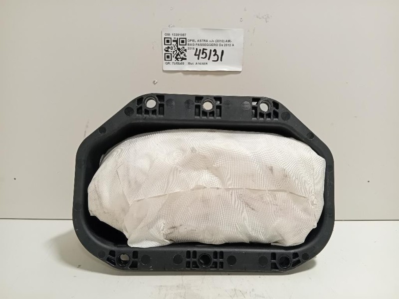 Air-bag Passeggero 13381057 Opel Astra J 2010