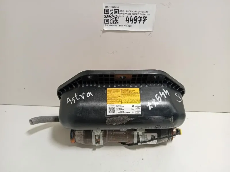 Air-bag Passeggero 12847035 Opel Astra J 2010