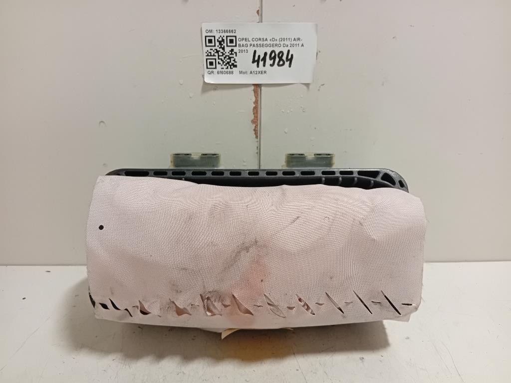 Air-bag Passeggero 13366662 Opel Corsa D 2011