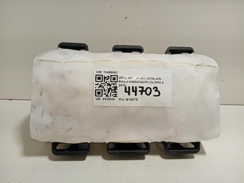 Air-bag Passeggero 13499663 Opel Astra K 2016