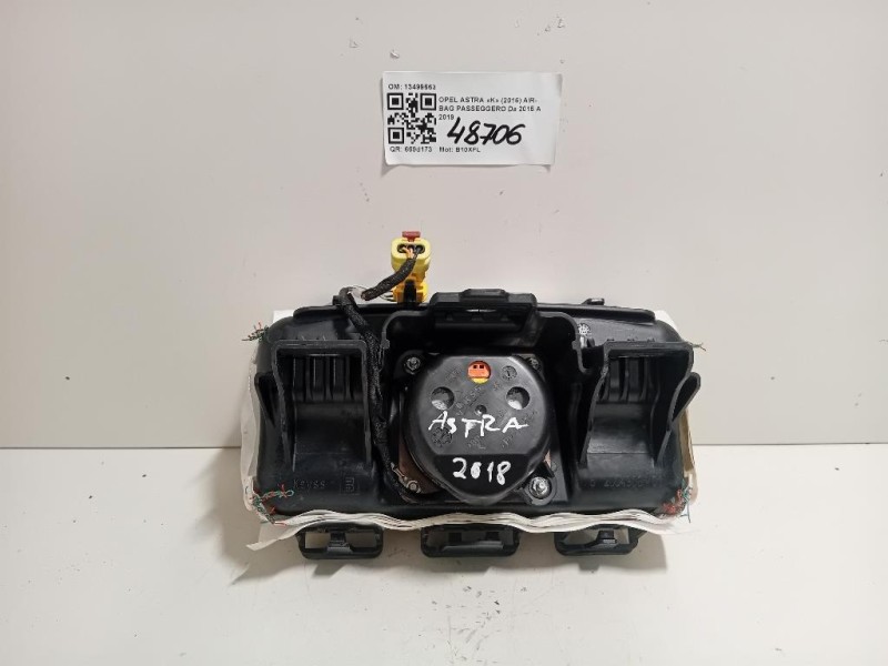 Air-bag Passeggero 13499663 Opel Astra K 2016