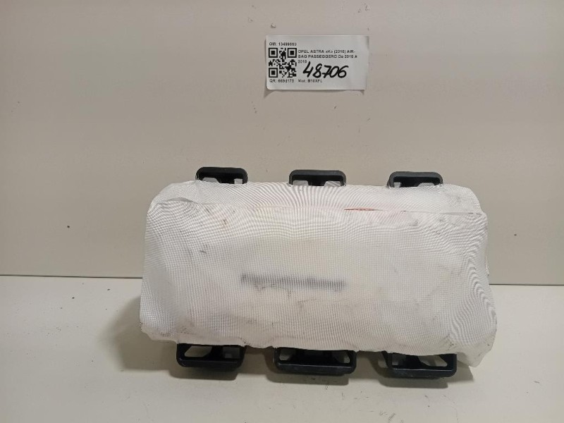 Air-bag Passeggero 13499663 Opel Astra K 2016