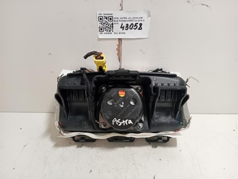 Air-bag Passeggero 39049458 Opel Astra K 2016