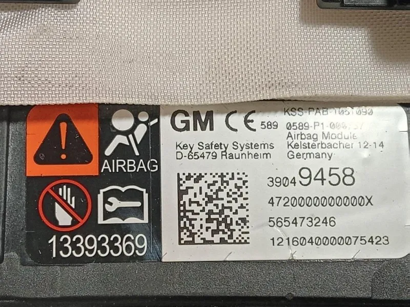 Air-bag Passeggero 39049458 Opel Astra K 2016