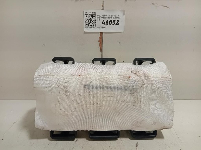 Air-bag Passeggero 39049458 Opel Astra K 2016