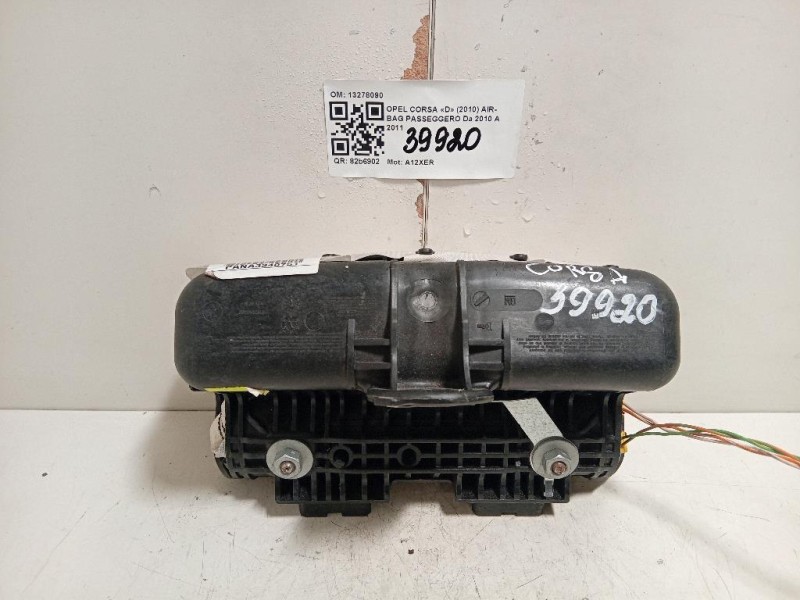 Air-bag Passeggero 13278090 Opel Corsa D 2010