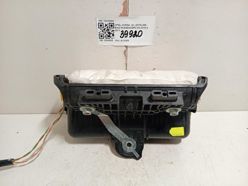 Air-bag Passeggero 13278090 Opel Corsa D 2010