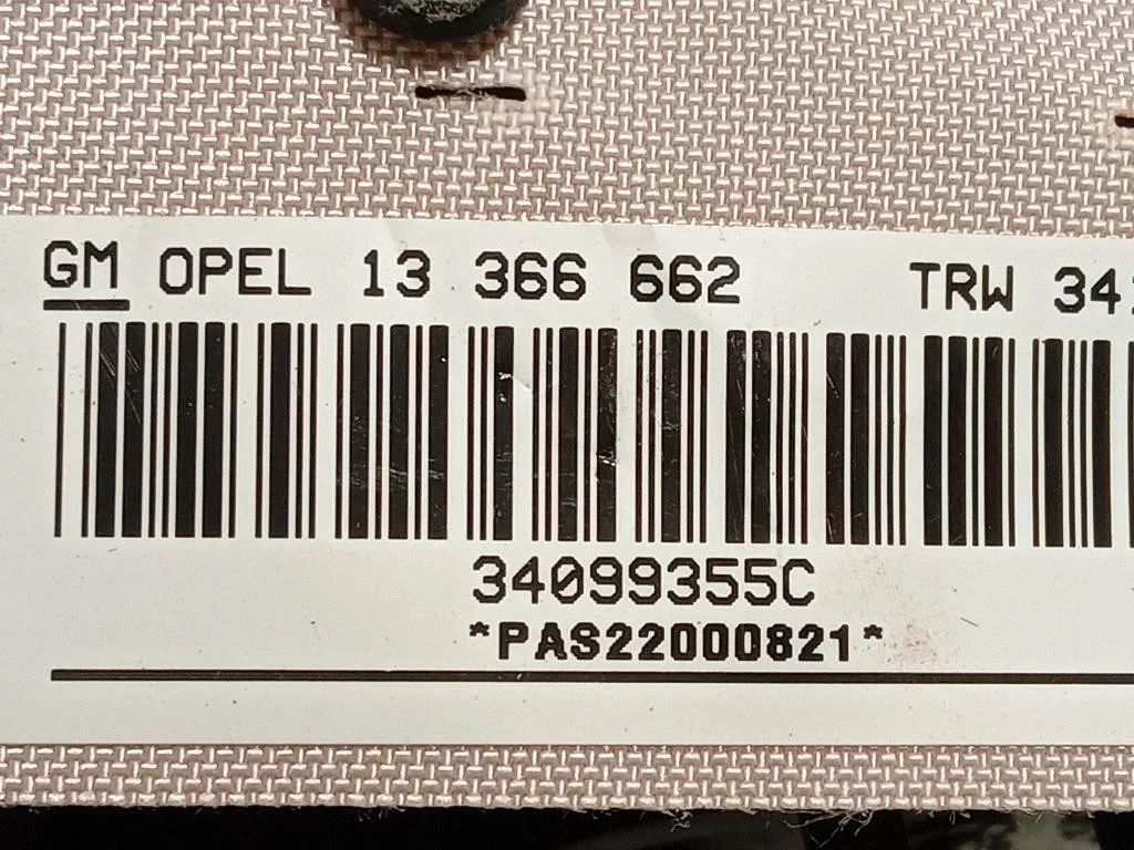 Air-bag Passeggero 13366662 Opel Corsa D 2010