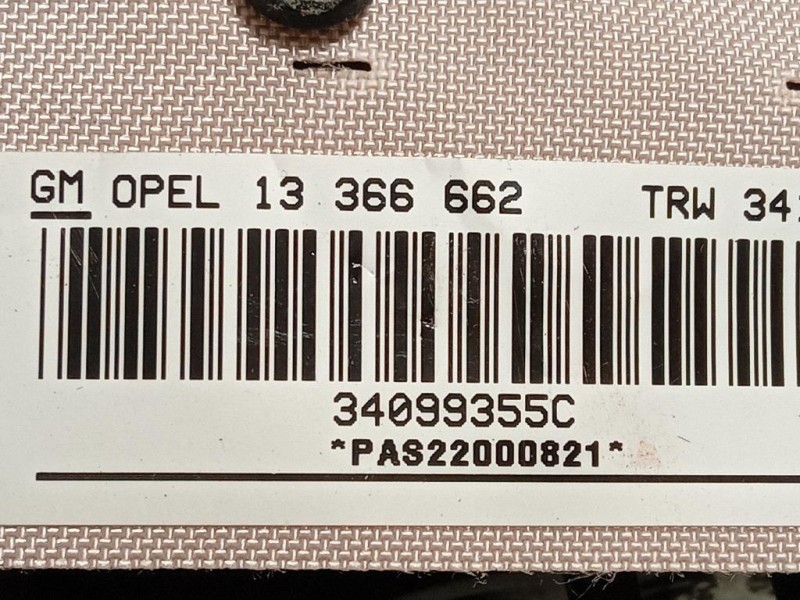 Air-bag Passeggero 13366662 Opel Corsa D 2010