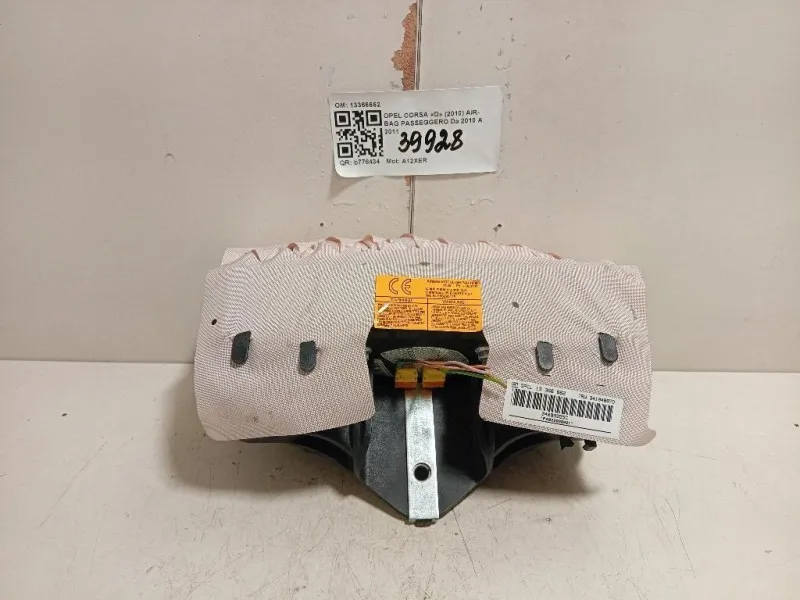 Air-bag Passeggero 13366662 Opel Corsa D 2010