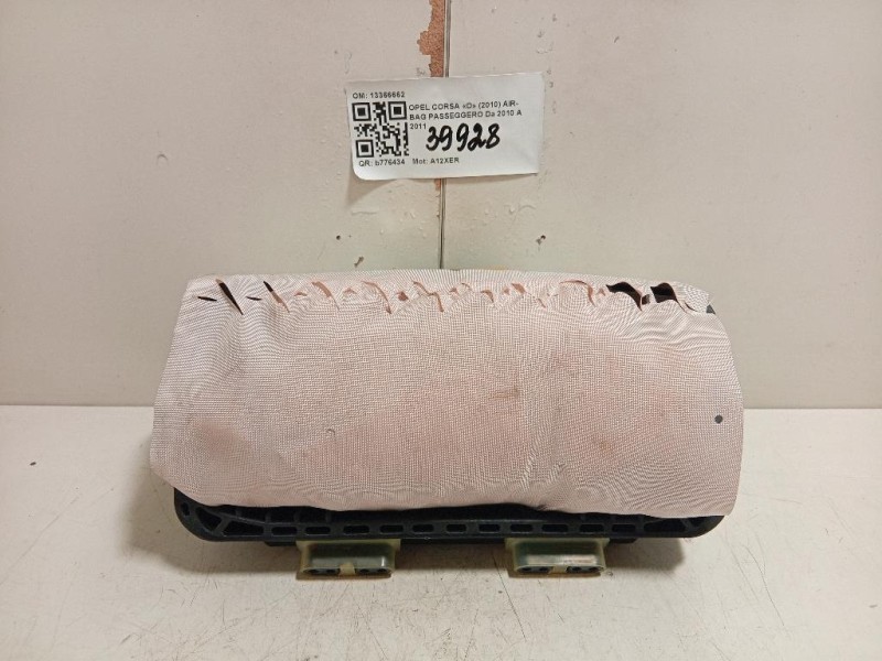 Air-bag Passeggero 13366662 Opel Corsa D 2010