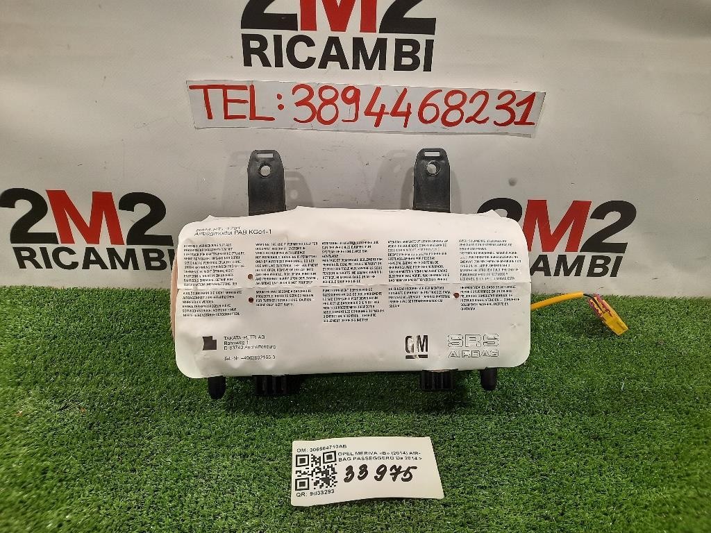 Air-bag Passeggero 306564710AB Opel Meriva B 2014