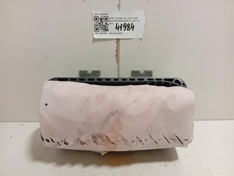 Air-bag Passeggero 13366662 Opel Corsa D 2011
