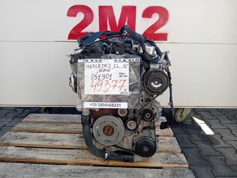 Motore Completo 651901 109 CV 81 KW Mercedes Classe B W246 2012
