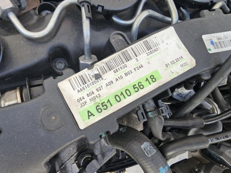 Motore Completo 651930 136 CV A6510106111 Mercedes Classe B W246 2014