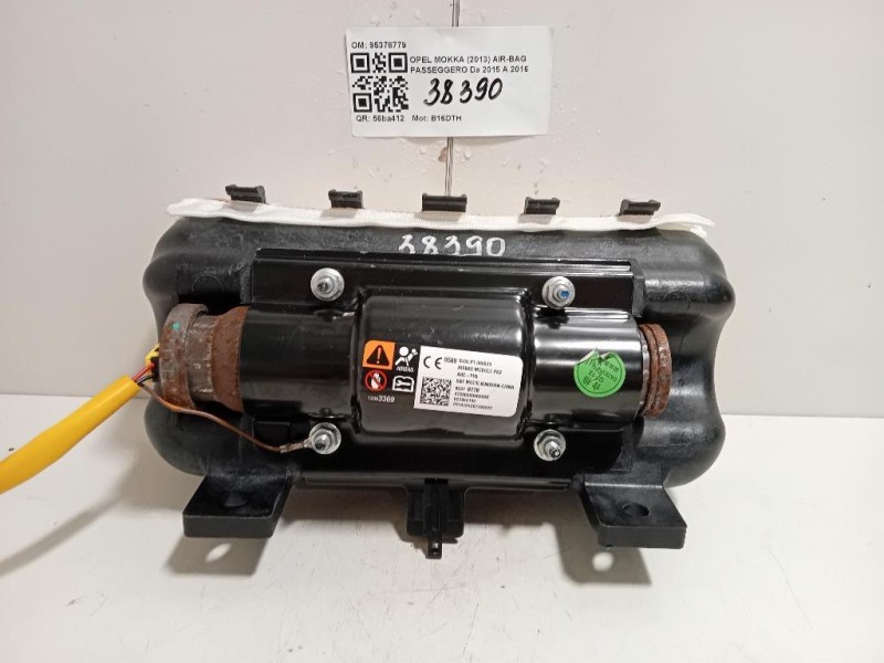 Air-bag Passeggero 95378779 Opel Mokka 2013