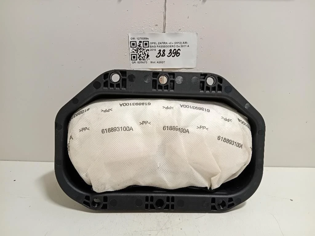 Air-bag Passeggero 12783595 Opel Zafira C 2012