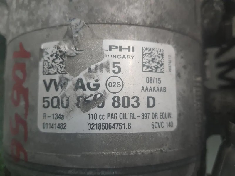 Compressore AC 5Q0820803D Audi A3 8VF Sportback 2016