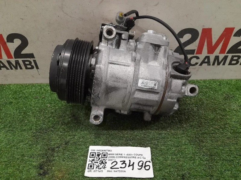 Compressore AC 64526987862 Bmw Serie 1 E82 Coupe 2005