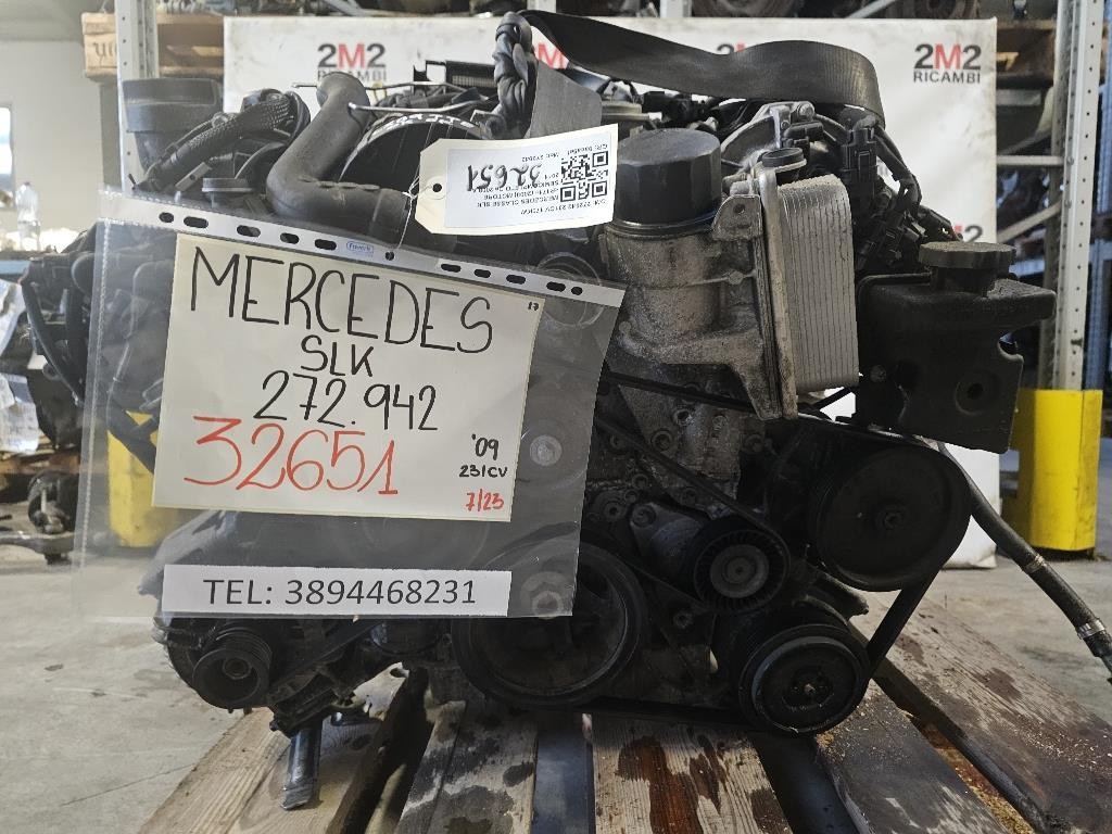Motore Completo 272942 231CV 170KW Mercedes Classe SLK R171 2008
