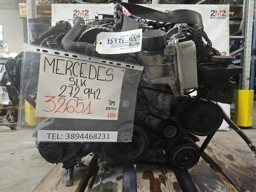 Motore Completo 272942 231CV 170KW Mercedes Classe SLK R171 2008