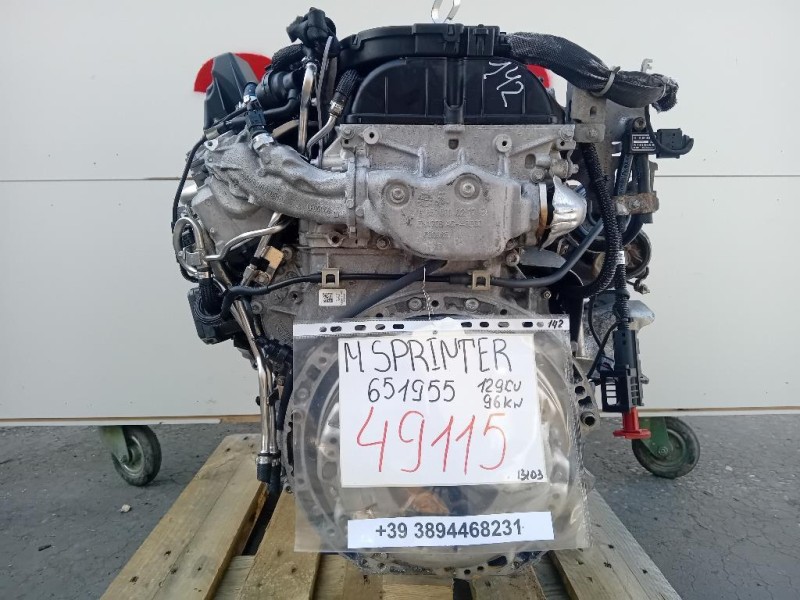 Motore Completo 651955 129 CV 96 KW Mercedes Sprinter III 2013