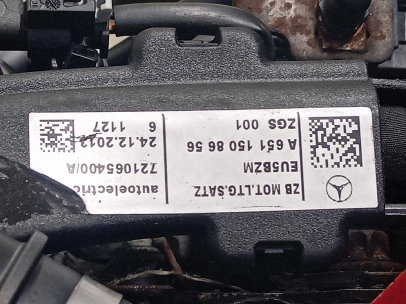 Motore Completo 651956 95 CV 69 KW Mercedes Sprinter III 2013