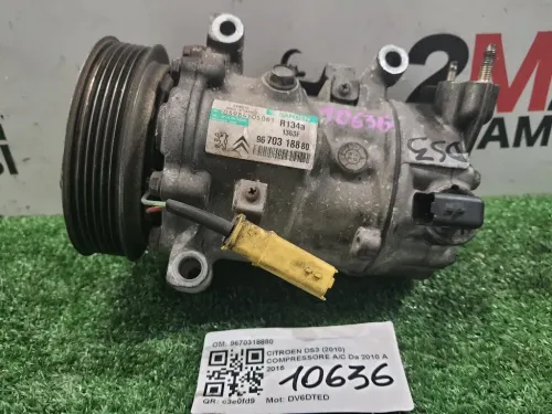Compressore AC 9670318880 Citroen DS3 2010