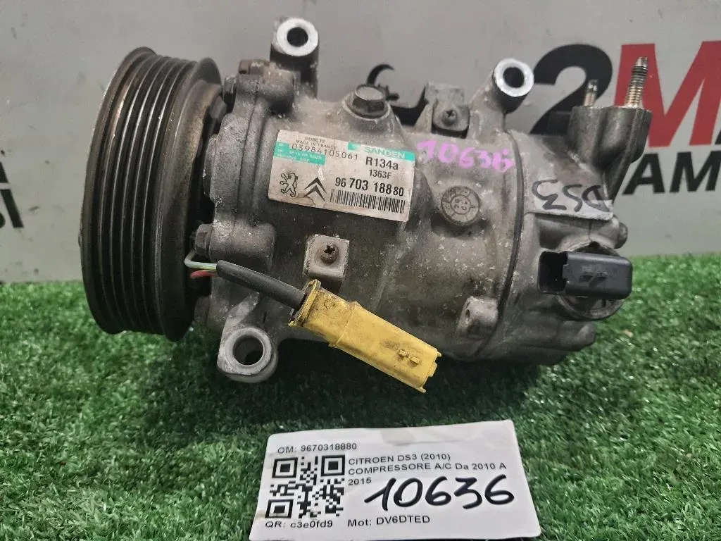 Compressore AC 9670318880 Citroen DS3 2010