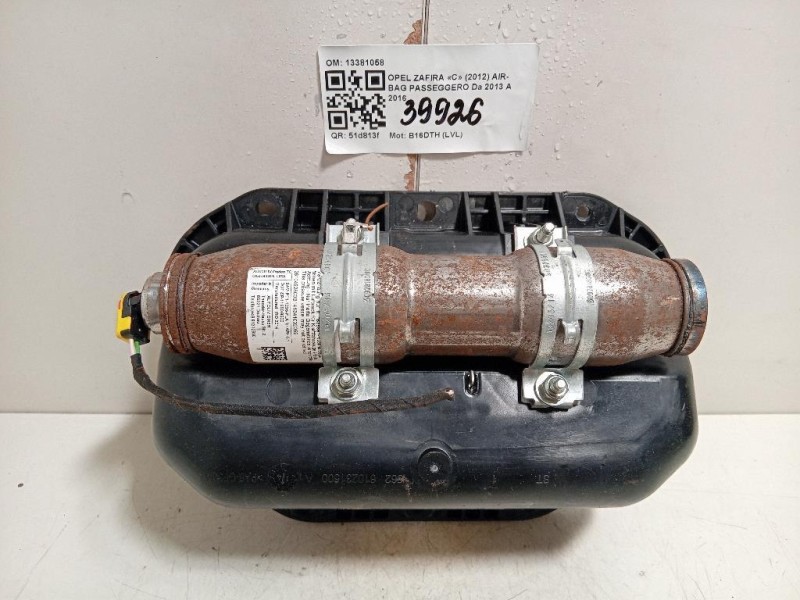 Air-bag Passeggero 13381058 Opel Zafira C 2012