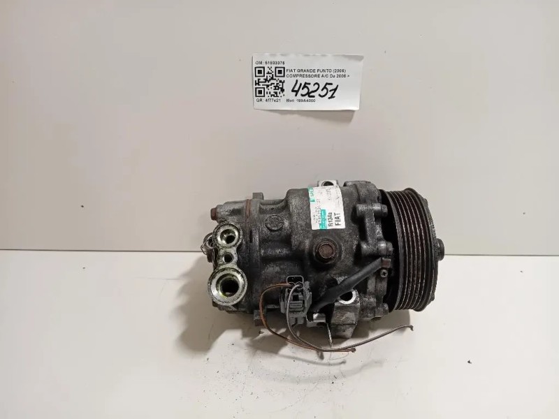 Compressore AC 51803075 Fiat Grande Punto 2006