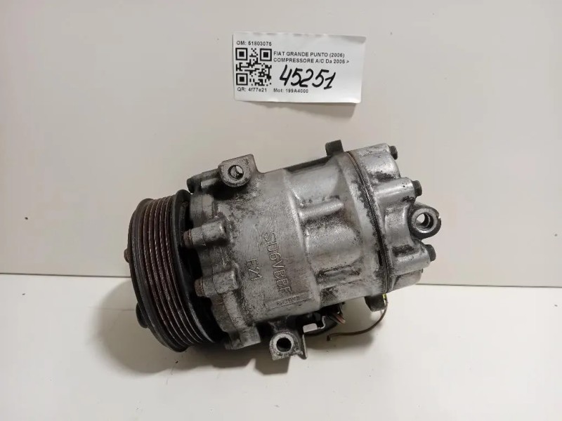 Compressore AC 51803075 Fiat Grande Punto 2006