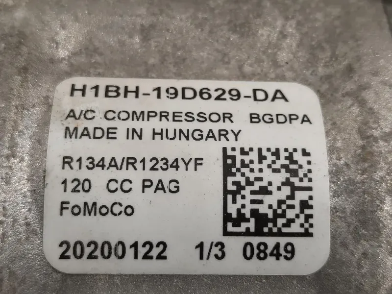 Compressore AC H1BH-19D629-DA Ford Fiesta VII 2017