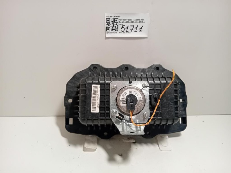 Air-bag Passeggero 9672848580 Peugeot 2008 I 2013