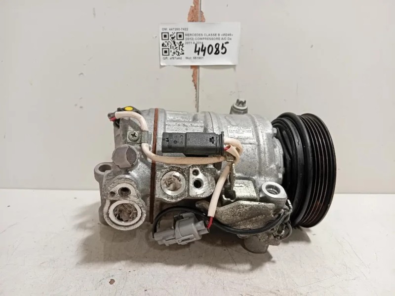 Compressore AC 447280-7422 Mercedes Classe B W246 2012