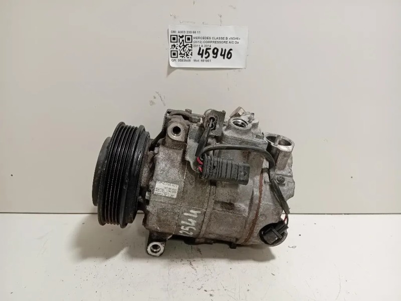 Compressore AC A0022302911 Mercedes Classe B W246 2012