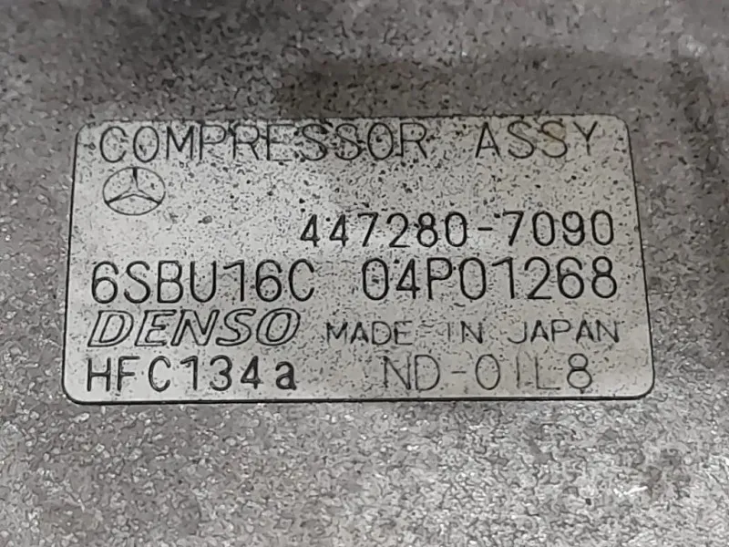 Compressore AC 447280-7090 Mercedes Classe C W204 2011