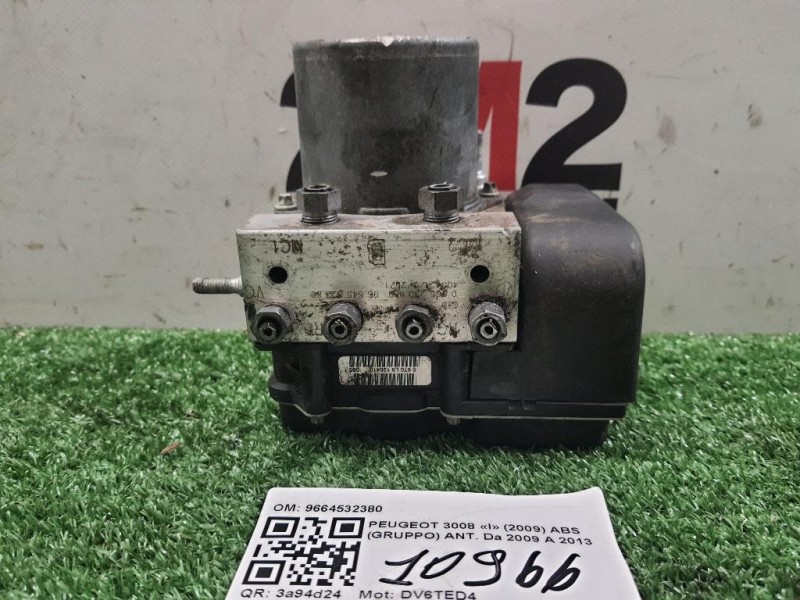 ABS Gruppo ANT 9664532380 Peugeot 3008 I 2009
