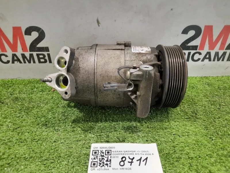 Compressore AC 92600JD000 Nissan Qashqai I 2007