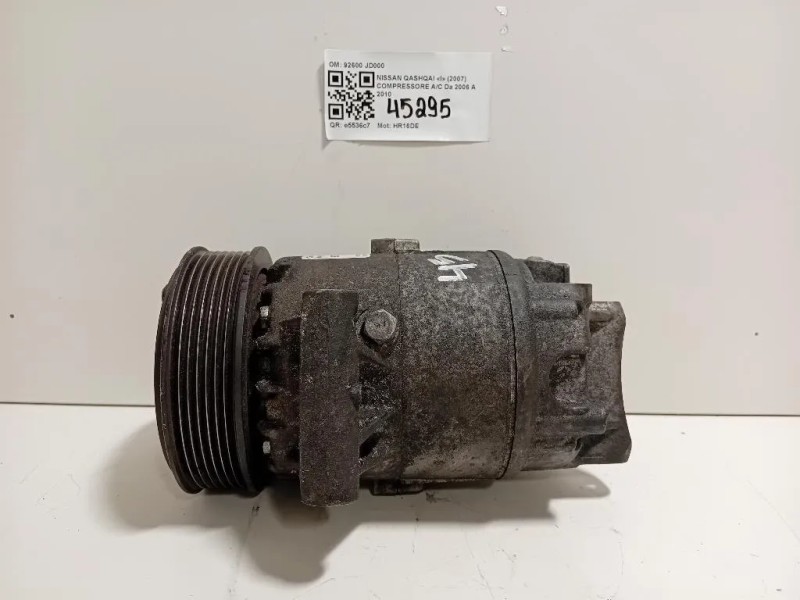 Compressore AC 92600 JD000 Nissan Qashqai I 2007